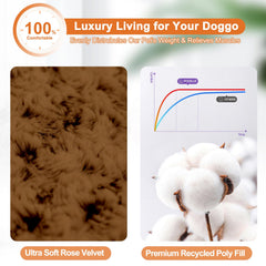 POCBLUE dog bed features a non-slip base to stay in place.