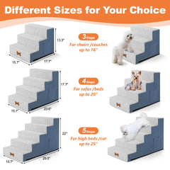 POCBLUE dog stairs non-slip bottom close-up for stability