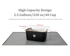 Podinor bowl shows non-slip feet for stable placement on outdoor surfaces.