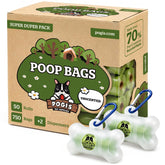 Pogi's Dog Poop Bags in 9x13.5 inch size for large dogs on walks.