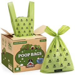 Pogi's Dog Poop Bags with Handles offer extra-thick protection for big messes.