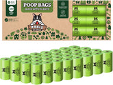 Pogi's compostable poop bags on plant-based roll for eco-friendly cleanup