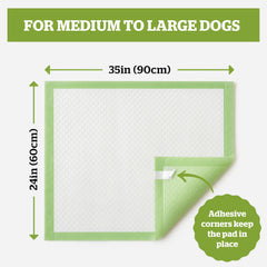 Pogi's Potty Pads XL bamboo top layer offers soft, absorbent contact