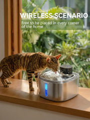 Pokpet water fountain automatic sensing mode encourages drinking