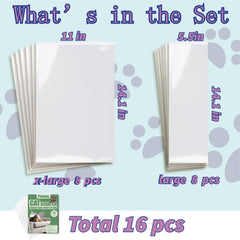 Polamg cat scratch protector back view highlights edge-to-edge coverage on furniture.