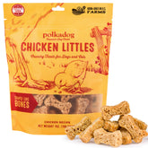 Polkadog Chicken Littles bone-shaped treats in packaging for convenient feeding