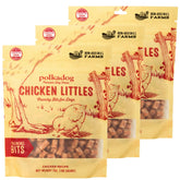 Polkadog Chicken Littles crunchy training bits front view for training rewards