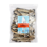 Polkadog haddock skins crunch, crispy dog treat rich in omega-3s for coat support.