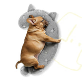 POMESEA dog calming pillow glow-in-the-dark lights softly to soothe.