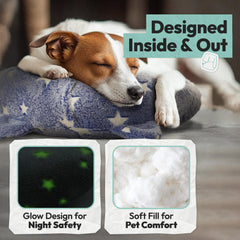 POMESEA lightweight portable dog pillow ideal for travel and car rides.
