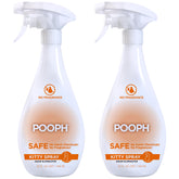 POOPH Kitty Spray bottle front view, 32oz, for odor control around cats.