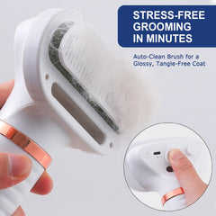 POPET 3-in-1 slicker brush and mat remover for coats