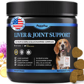 POPPAW senior liver-detox supplement bottle showcasing high-potency formula