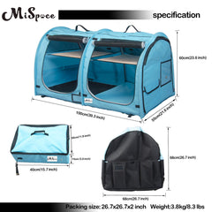 Porayhut Mispace Oxford fabric guards against scratches and wear.