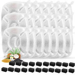 Porens 95oz cat fountain filters pack keeps water fresh.