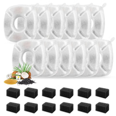 Porens Cat Fountain Filters: 24-pack for easy replacement.