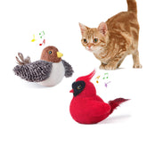 Potaroma Chirping Birds 2 Pcs: lifelike birds with chirping sounds for indoor play.