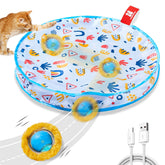 Potaroma interactive cat toy ball in play mat promotes indoor exercise