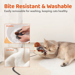 Potaroma soft plush bird includes catnip pouch for excitement