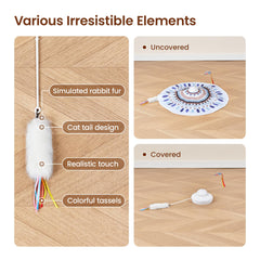 Potaroma tassel fish refill enhances chase play and toy durability.