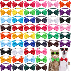 Potchen bulk dog bow ties in a colorful set for daily pet styling