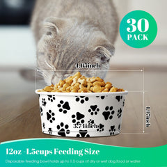 Potchen 12oz small dog bowl shows capacity for small pets