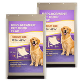 Poweka PAC11-11038 dog door flap closeup shows flexible TPU for weather resistance.