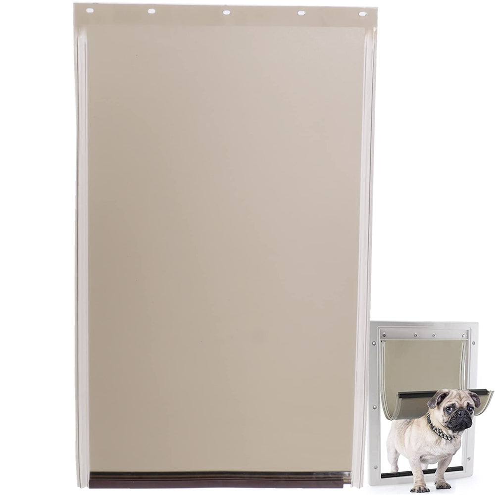 Poweka PAC11-11039 pet door flap with magnetic bottom for quieter closes