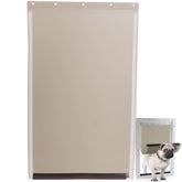 Poweka PAC11-11039 pet door flap with magnetic bottom for quieter closes