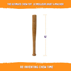 Powerbone textured-chew surface encourages persistent chewing and longer play.
