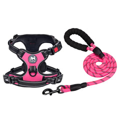 PoyPet escape-proof pink harness with easy on/off for daily walks.