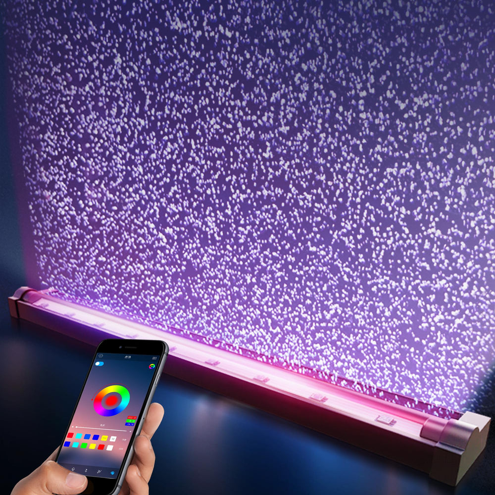 Pozanki smart app-controlled LED aquarium light with 16 million colors for vibrant, customizable tanks.