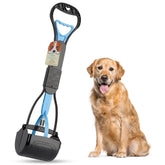 PPOGOO pooper scooper long-handle enables easy cleanup without bending.