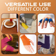 Prairie Horse Supply bandage wrap on horse leg showing breathable comfort.