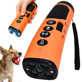 PRAPIROON 4X ultrasonic bark deterrent, front view, reduces neighbor barking safely at home.