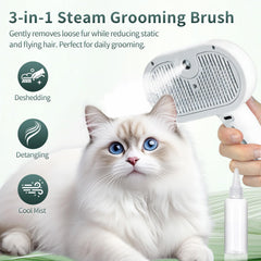 PrawPawtic One-Touch Self-Cleaning Button keeps grooming tidy after brushing.