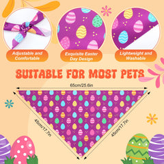 Preboun Easter dog bandana carrot design brightens outfits for Easter photos and family gatherings