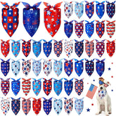 Preboun patriotic dog bandana with star design for festive photos