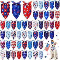 Preboun patriotic dog bandana with star design for festive photos