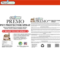 Premo Guard coat spray application on pet coat for easy coverage