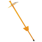 Prestige Boss Pet Dome Stake 21-inch front view, bright yellow for quick visibility in grass.