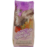 Pretty Bird African Bird Food 8lb bag front, calcium-rich blend for healthy conures.