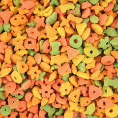 Pretty Bird BPB73313 African Bird Food serving bowl with medium morsels for balanced meals.