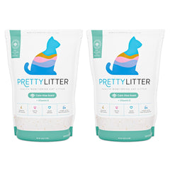 PrettyLitter Calm Aloe crystals indicate color changes for early health insights