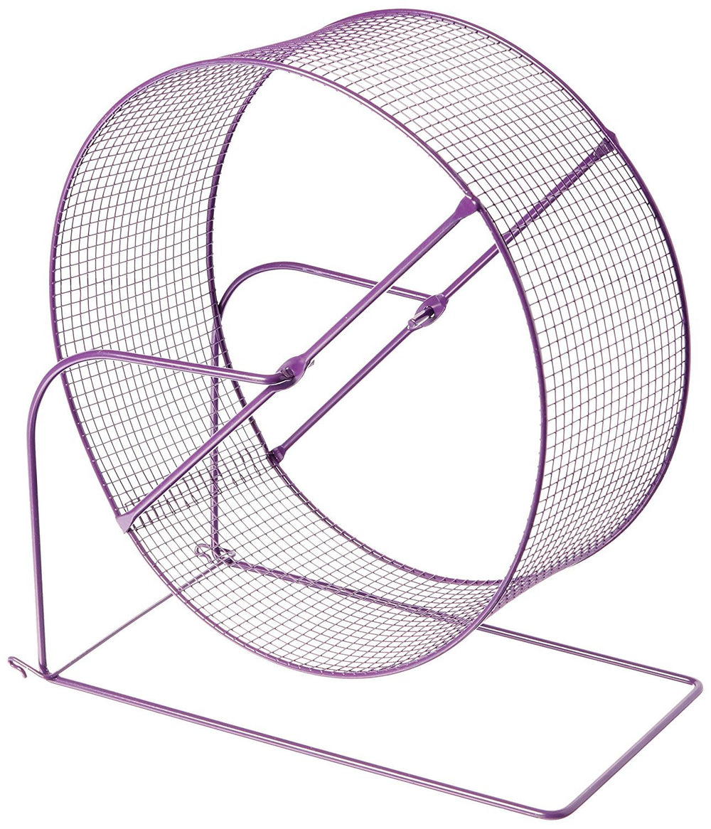 PH Prevue Hendryx wire mesh ferret wheel for guinea pigs; promotes safe exercise inside cages.