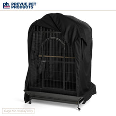 PH Prevue Hendryx dark black cage cover reduces distractions for birds at night.