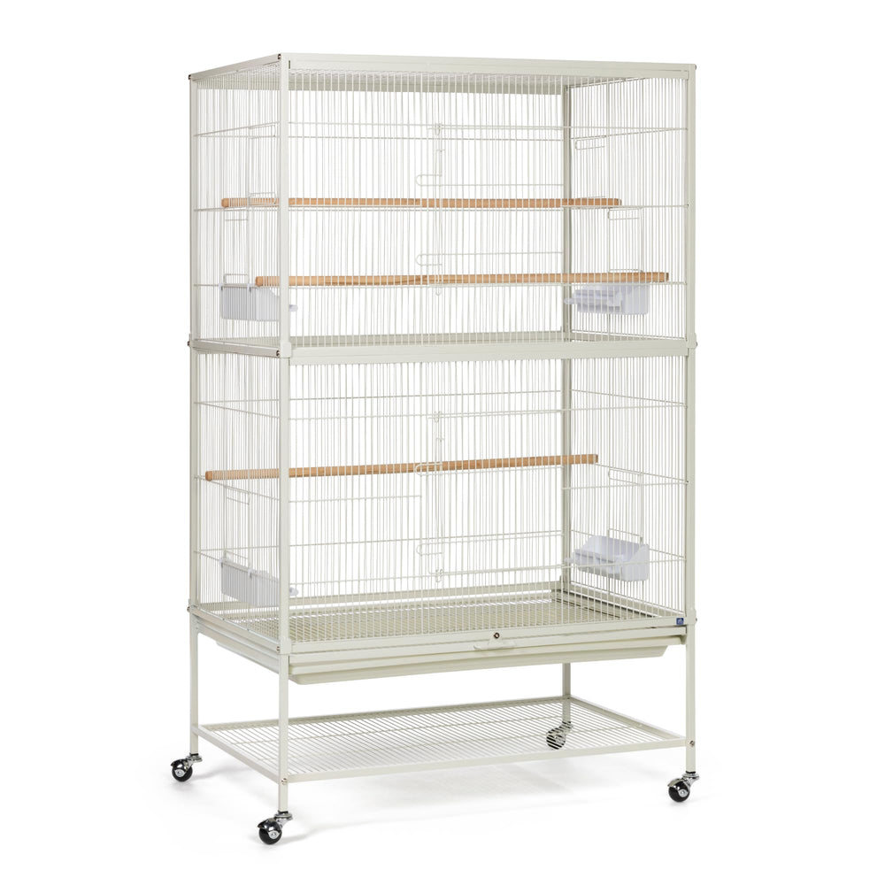 Prevue Pet Products wrought-iron flight cage on rolling stand