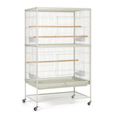 Prevue Pet Products wrought-iron flight cage on rolling stand