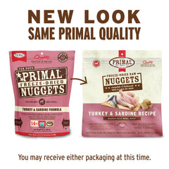 Rehydrated Primal Nuggets for a savory, easy-to-digest meal