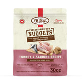 Primal Freeze Dried Nuggets close-up highlighting premium turkey and sardine